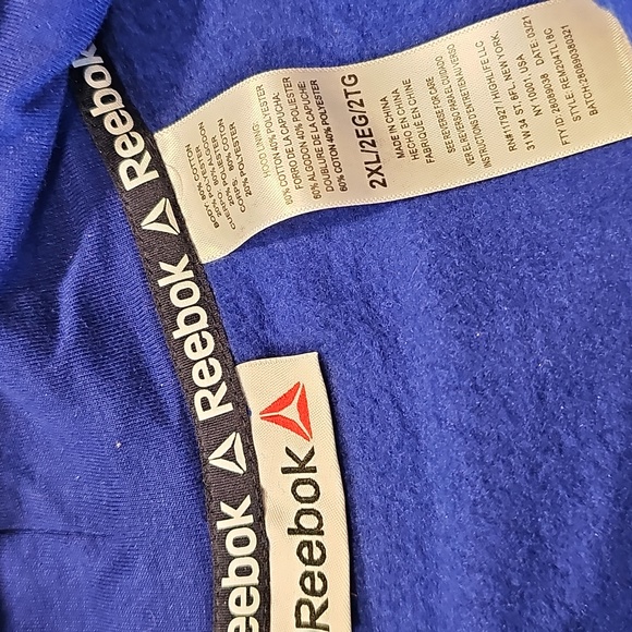 Reebok Men's XXL Dark Blue Pullover Hoodie - Picture 5 of 6